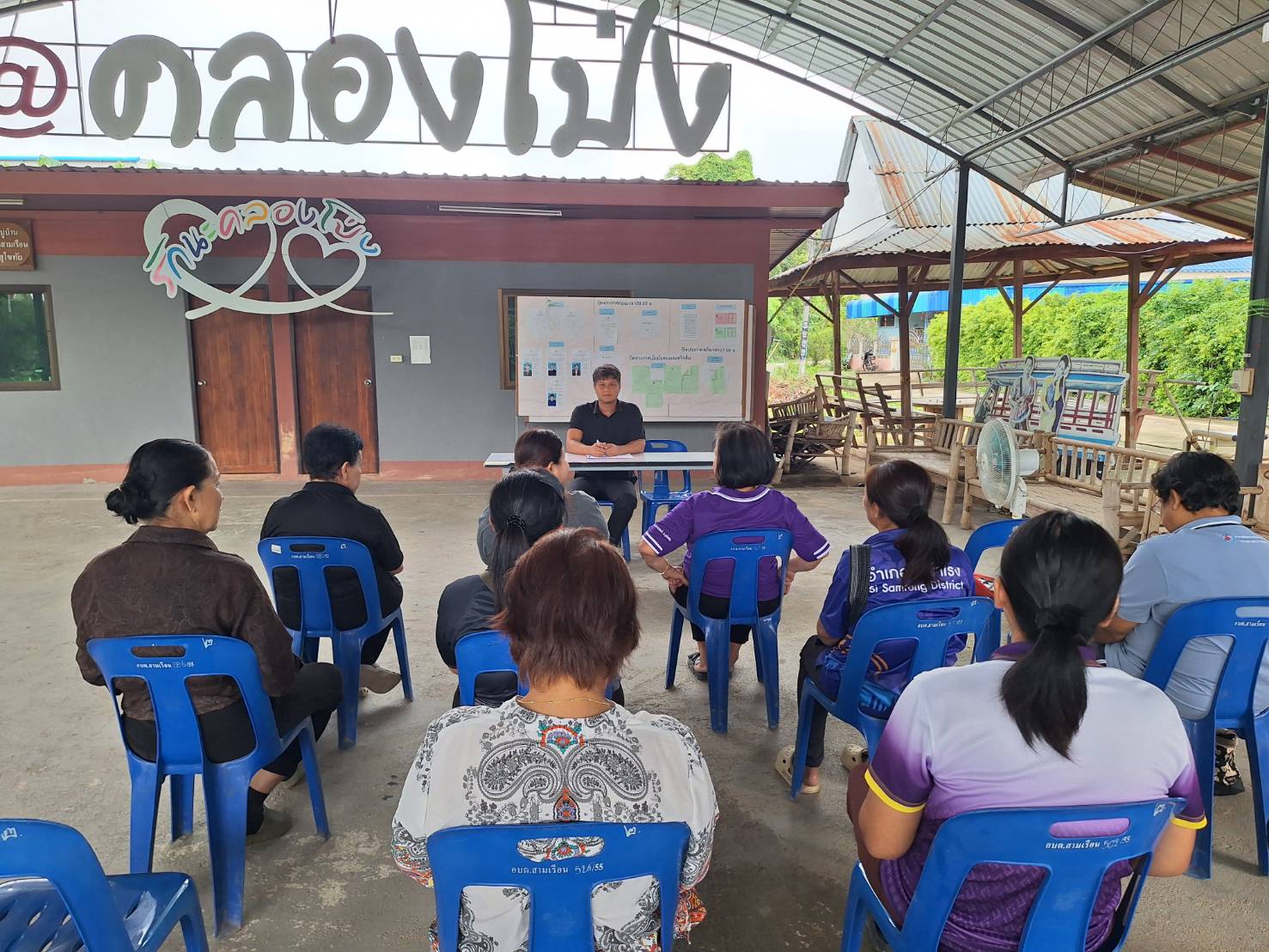 ประชุมคณะทำงานขับเคลื่อนกองทุนพัฒนาบทบาทสตรีตำบลสามเรือน