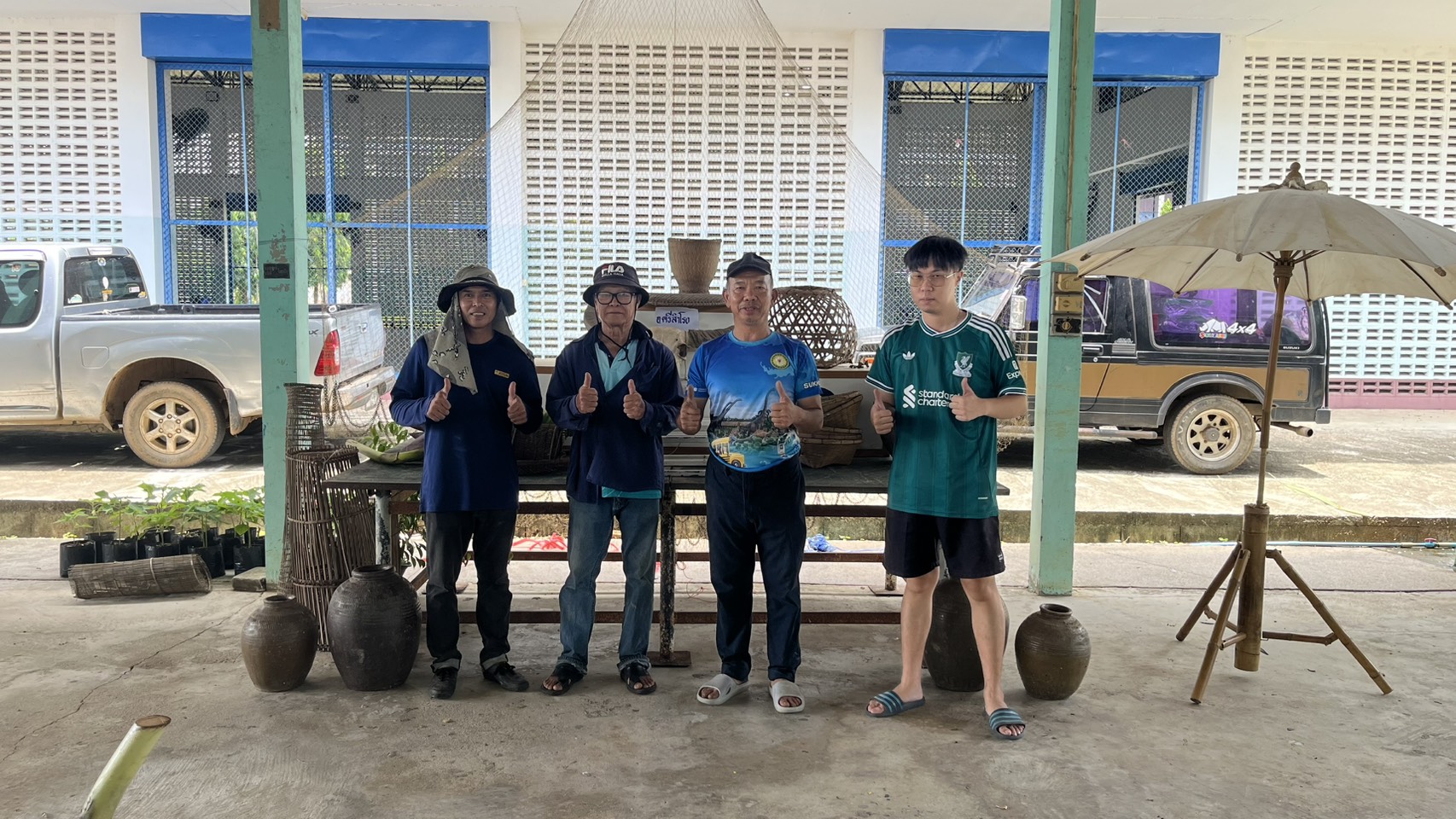 พช.ศรีสำโรง ลงพื้นที่เตรียมความพร้อมกิจกรรม “โคก หนอง นา” ร่วมเฉลิมพระเกียรติพระบาทสมเด็จพระเจ้าอยู่หัว