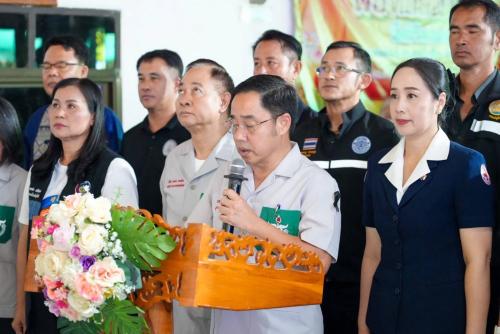 ร่วมโครงการหน่วยบำบัดทุกข์ บำรุงสุข สร้างรอยยิ้มให้ประชาชน จังหวัดเคลื่อนที่ ณ อำเภอศรีสำโรง